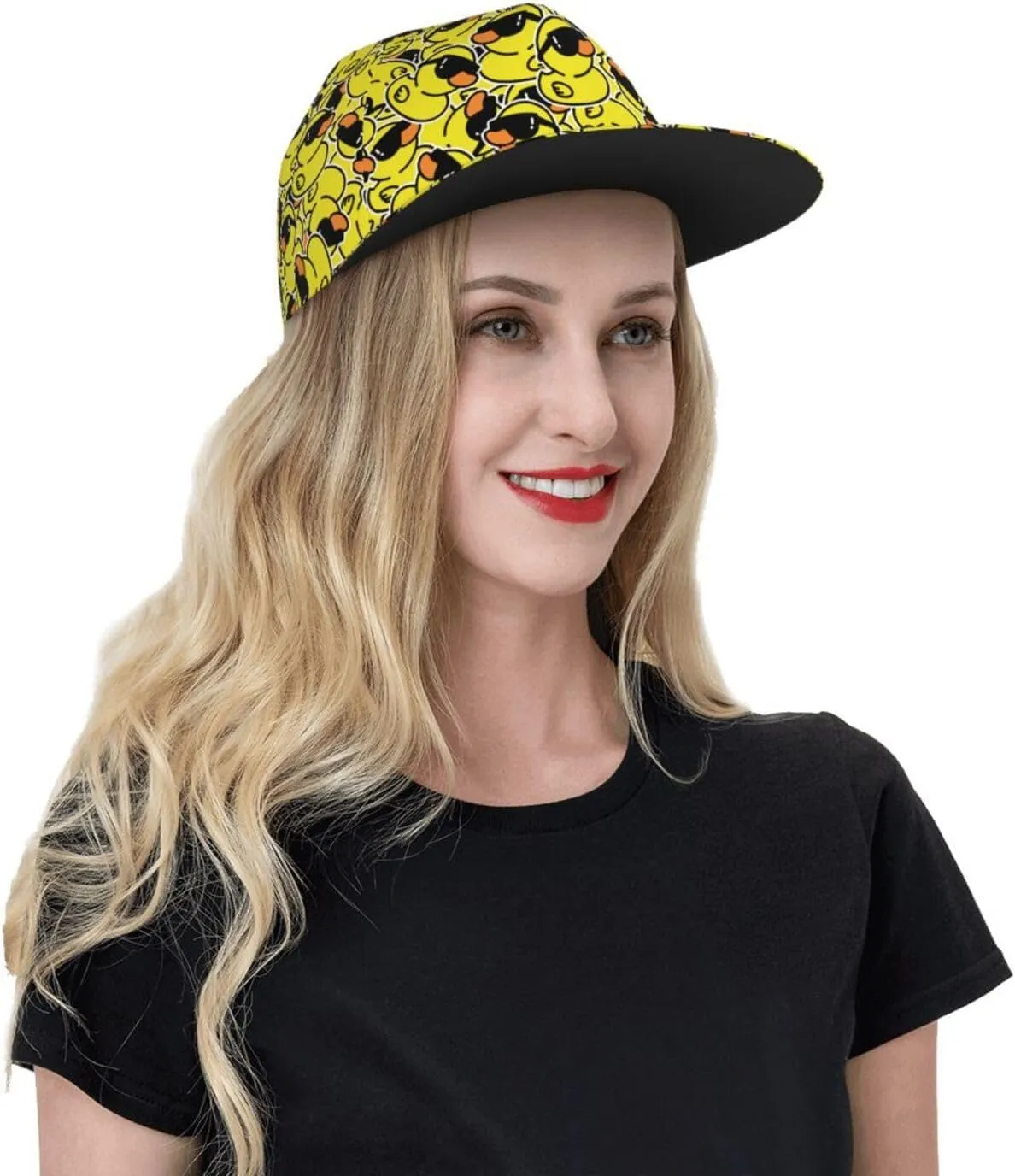 Fashion Snapback Hat for Men Women,Hip Hop Style Funny Flat Bill Hats Adjustable Baseball Cap Trucker Hat