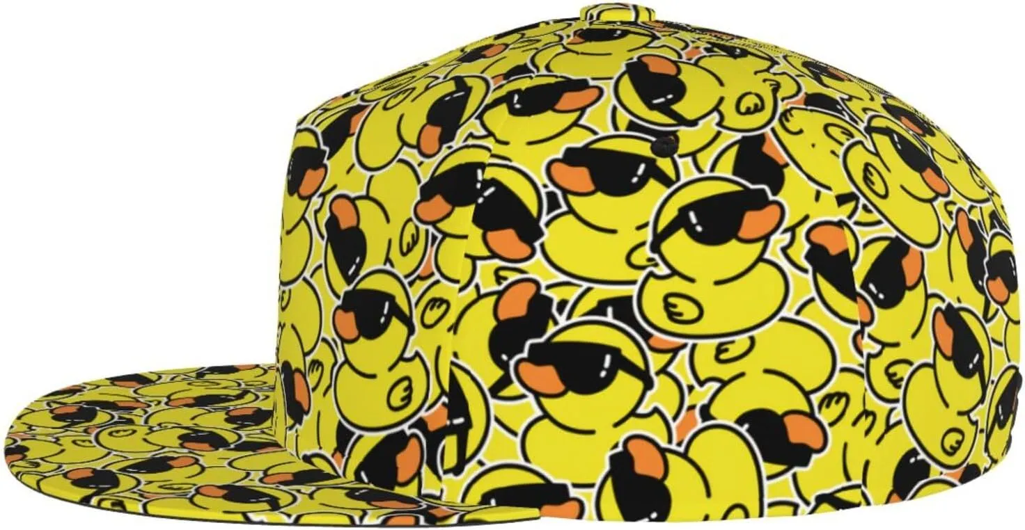 Fashion Snapback Hat for Men Women,Hip Hop Style Funny Flat Bill Hats Adjustable Baseball Cap Trucker Hat