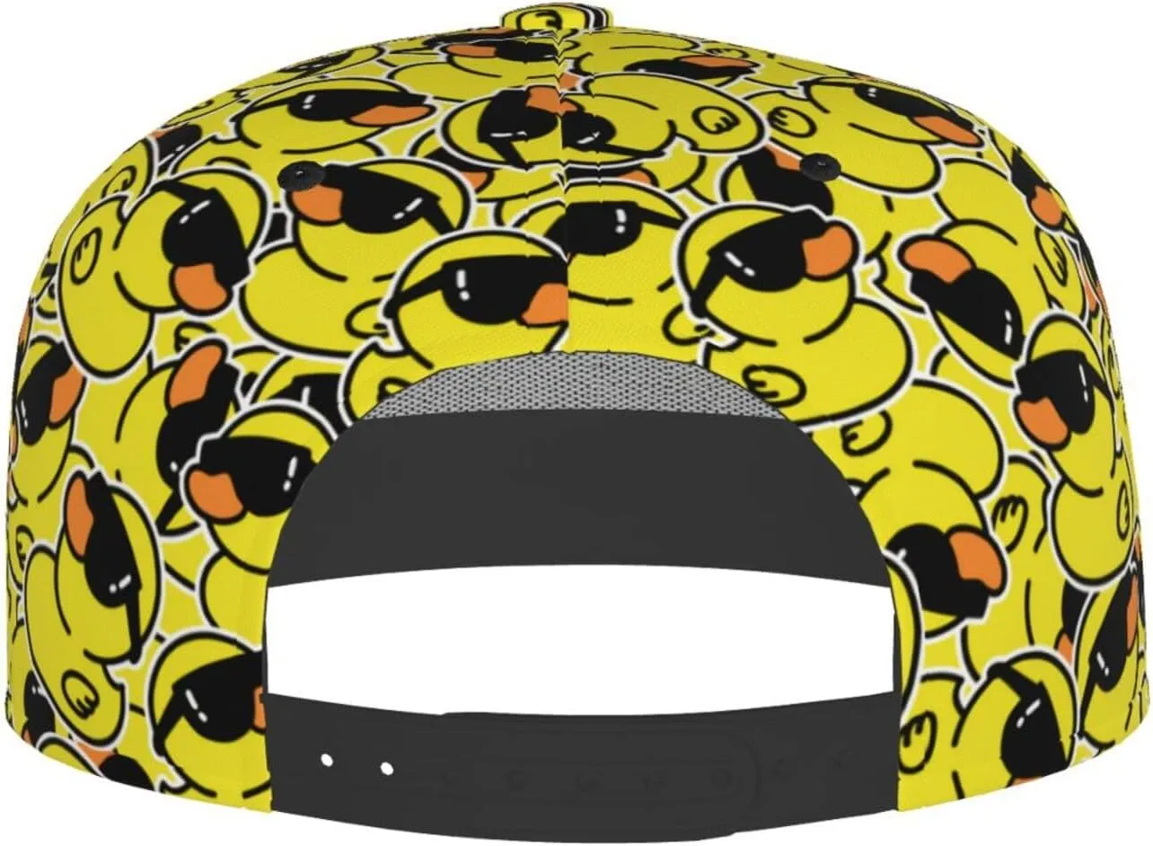 Fashion Snapback Hat for Men Women,Hip Hop Style Funny Flat Bill Hats Adjustable Baseball Cap Trucker Hat