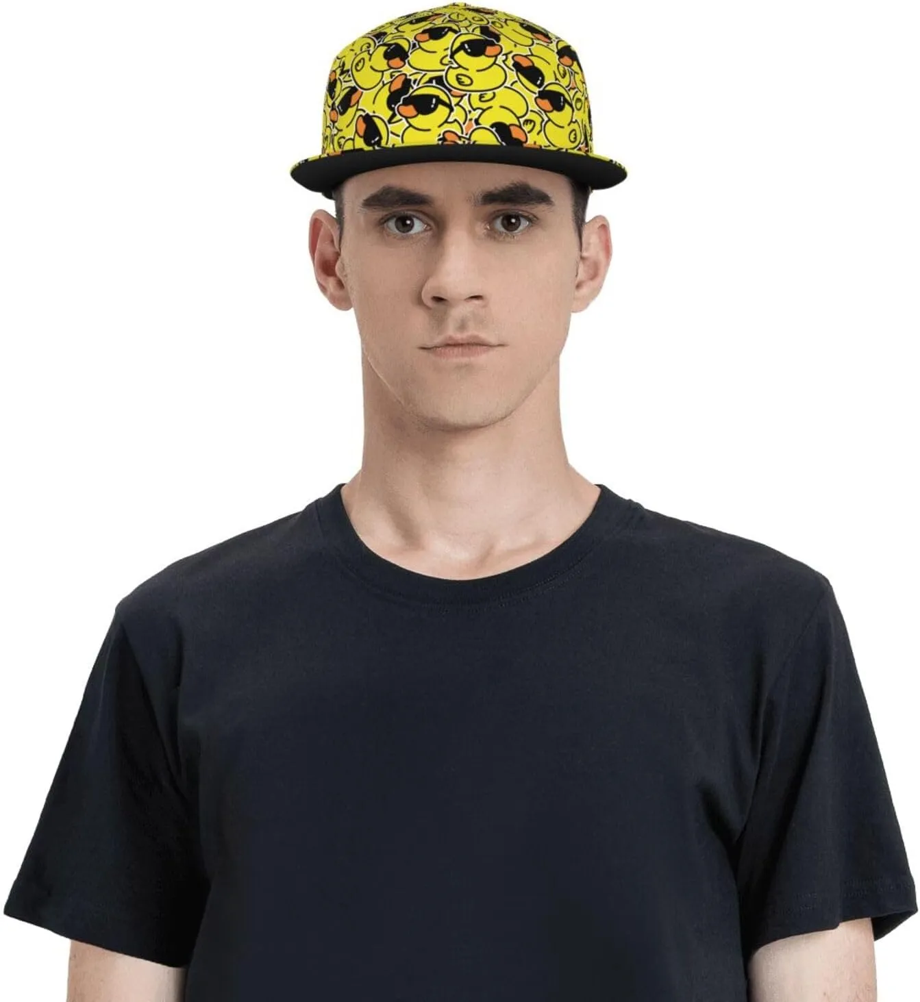 Fashion Snapback Hat for Men Women,Hip Hop Style Funny Flat Bill Hats Adjustable Baseball Cap Trucker Hat