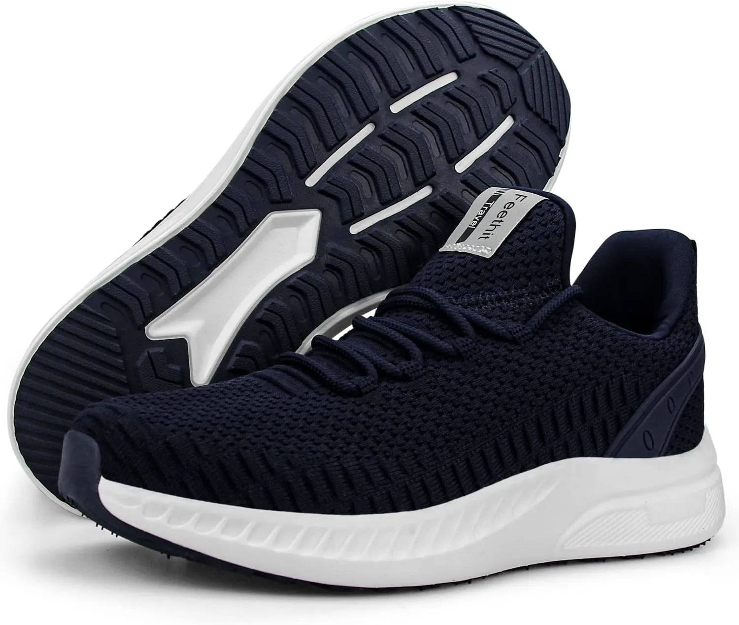Feethit Mens Slip On Walking Shoes Blade Tennis Shoes Non Slip Running Shoes Lightweight Workout Shoes Breathable Mesh Fashion Sneakers