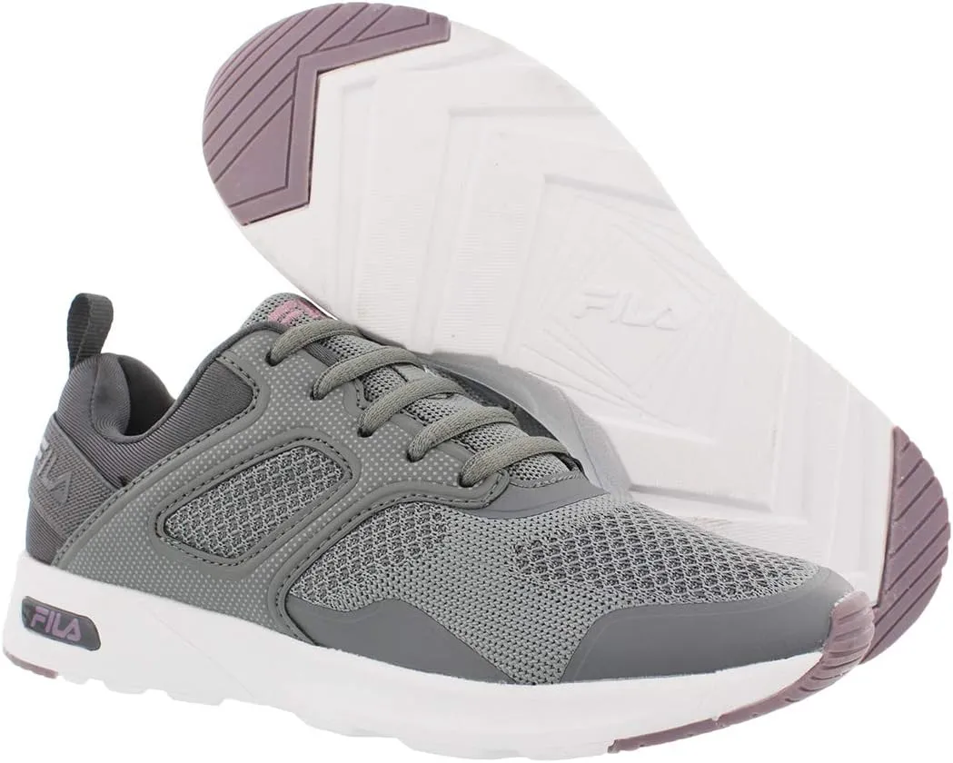Fila Womens Memory Frame V6 Sneaker - Grey Purple/Black White