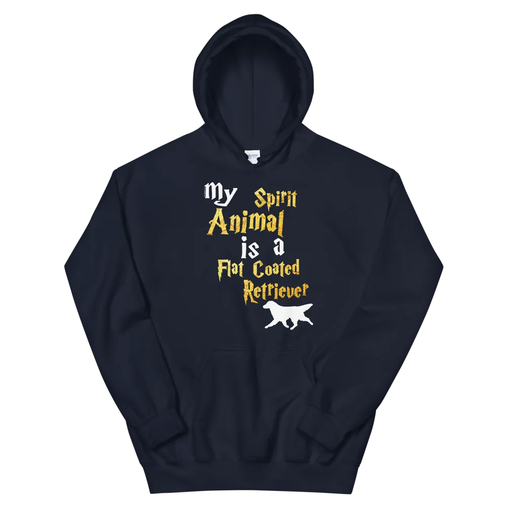 Flat Coated Retriever Hoodie -  Spirit Animal Unisex Hoodie