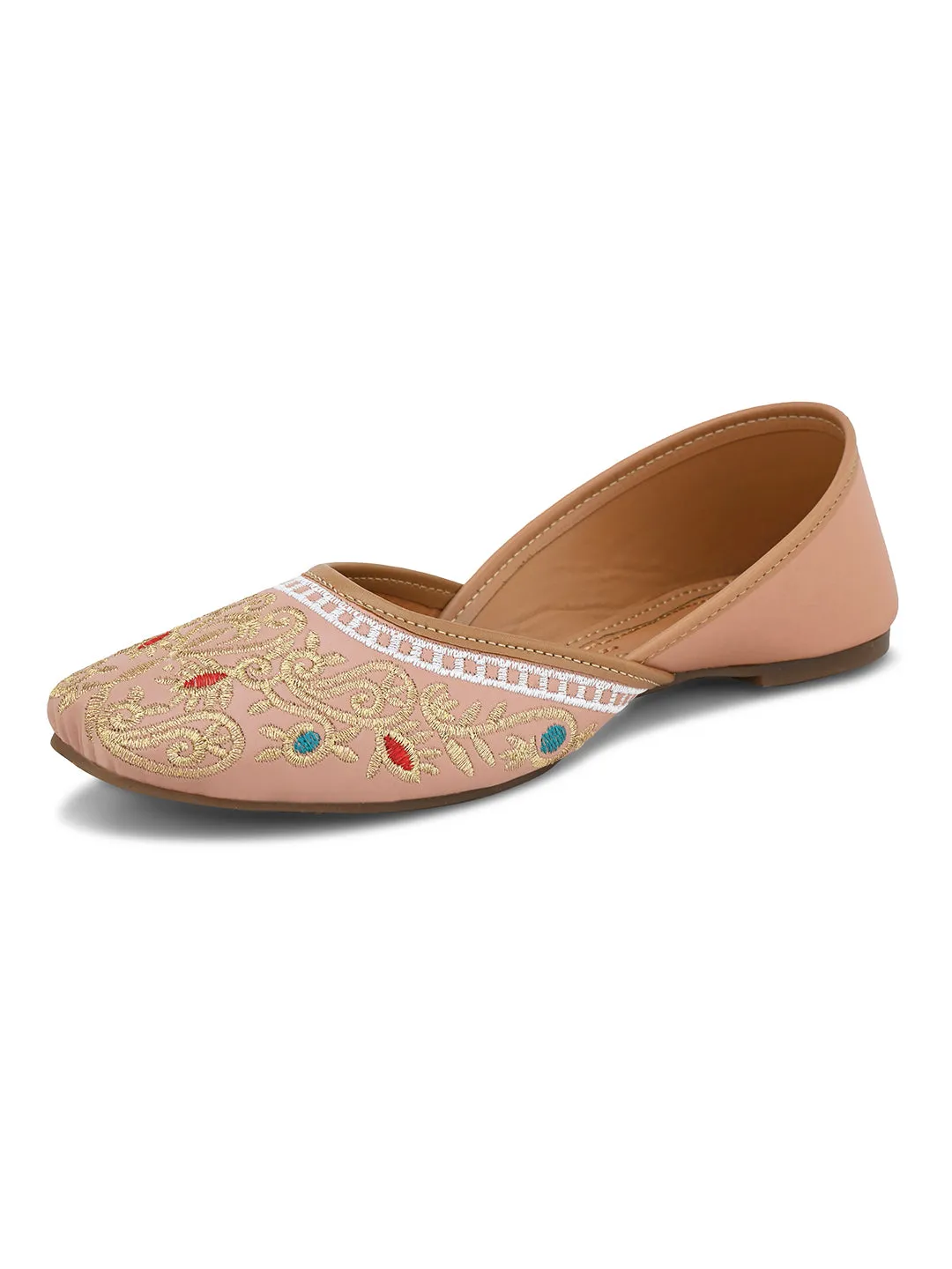 Flat Comfortable , Trend & Fancy  Embellished Punjabi Jutties