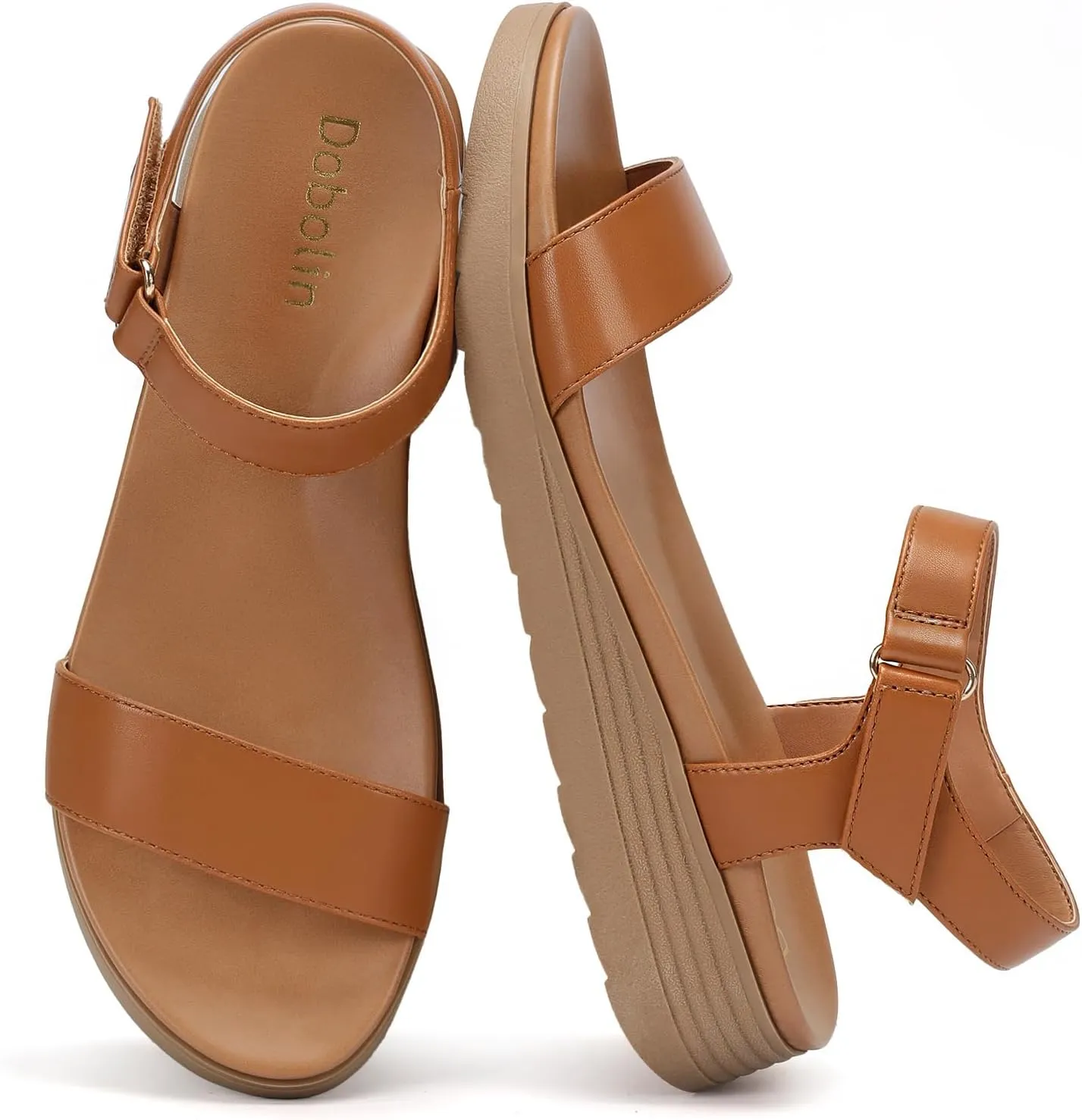 Flat Sandals for Women Comfortable Walking Summer Sandals with Arch Support