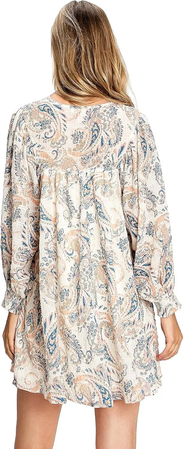 Flying Tomato Free Market Juniors Floral Print Babydoll Dress