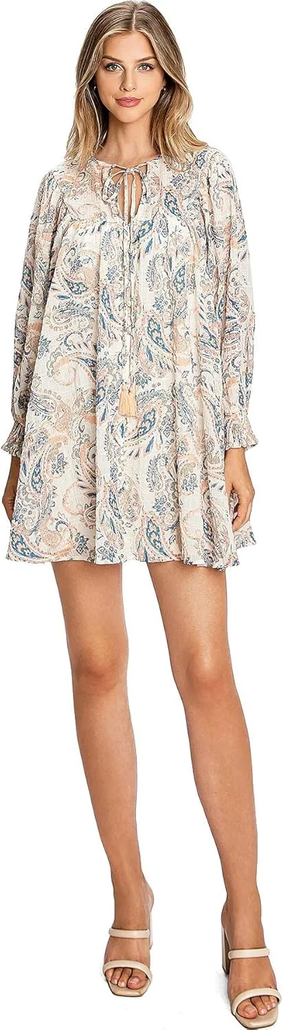 Flying Tomato Free Market Juniors Floral Print Babydoll Dress