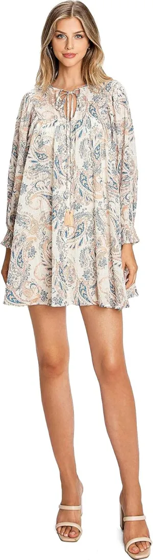 Flying Tomato Free Market Juniors Floral Print Babydoll Dress