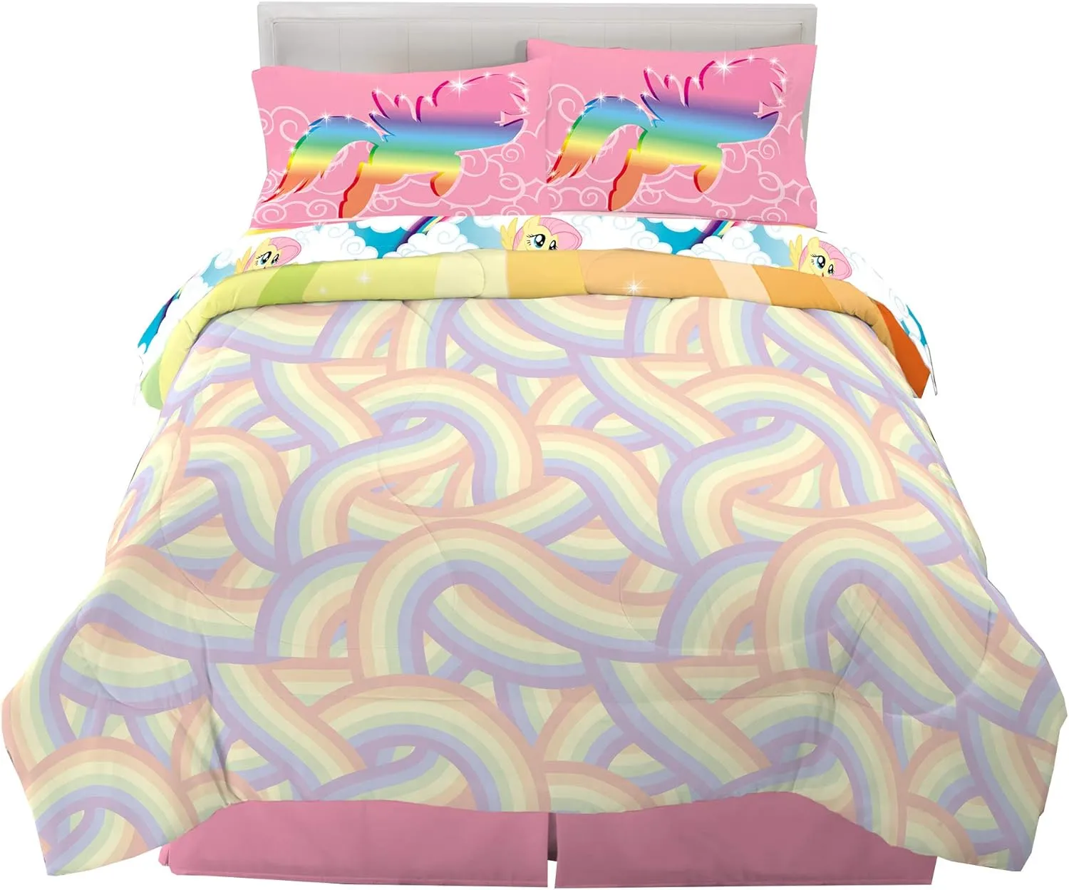 Franco Kids Bedding Super Soft Microfiber Comforter and Sheet Set, 5 Piece Full Size, My Little Pony
