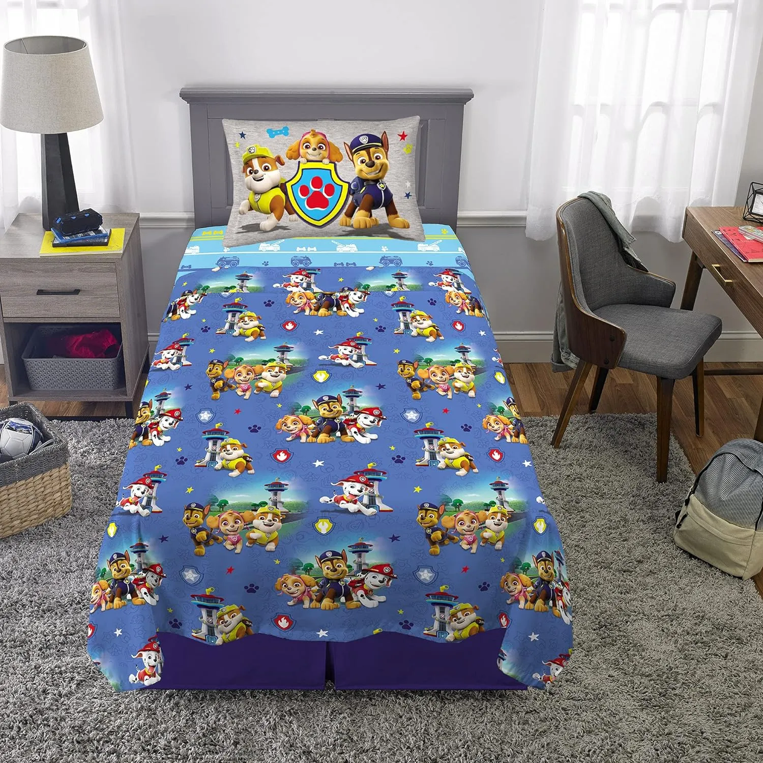 Franco Kids Bedding Super Soft Microfiber Sheet Set, Twin, Paw Patrol