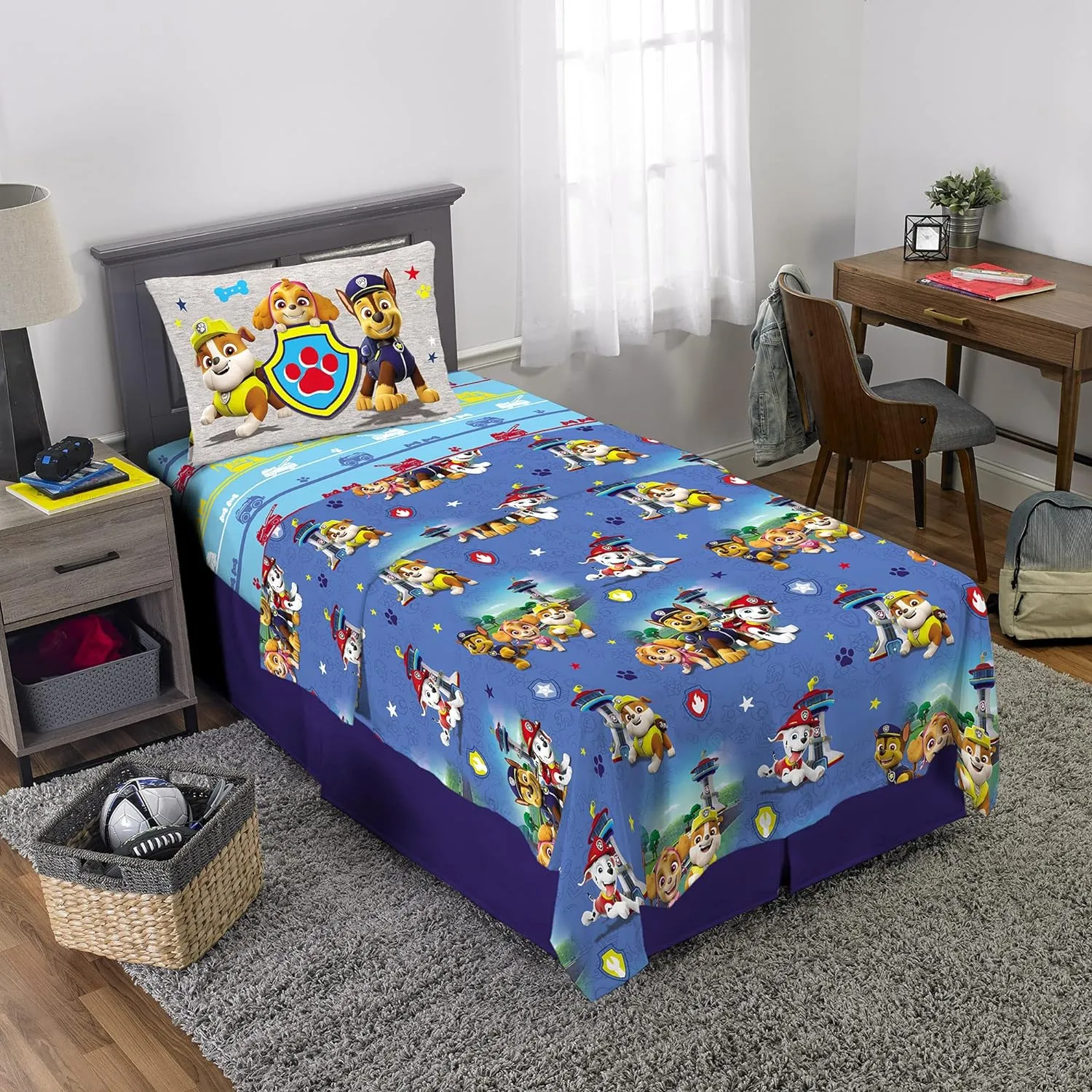 Franco Kids Bedding Super Soft Microfiber Sheet Set, Twin, Paw Patrol