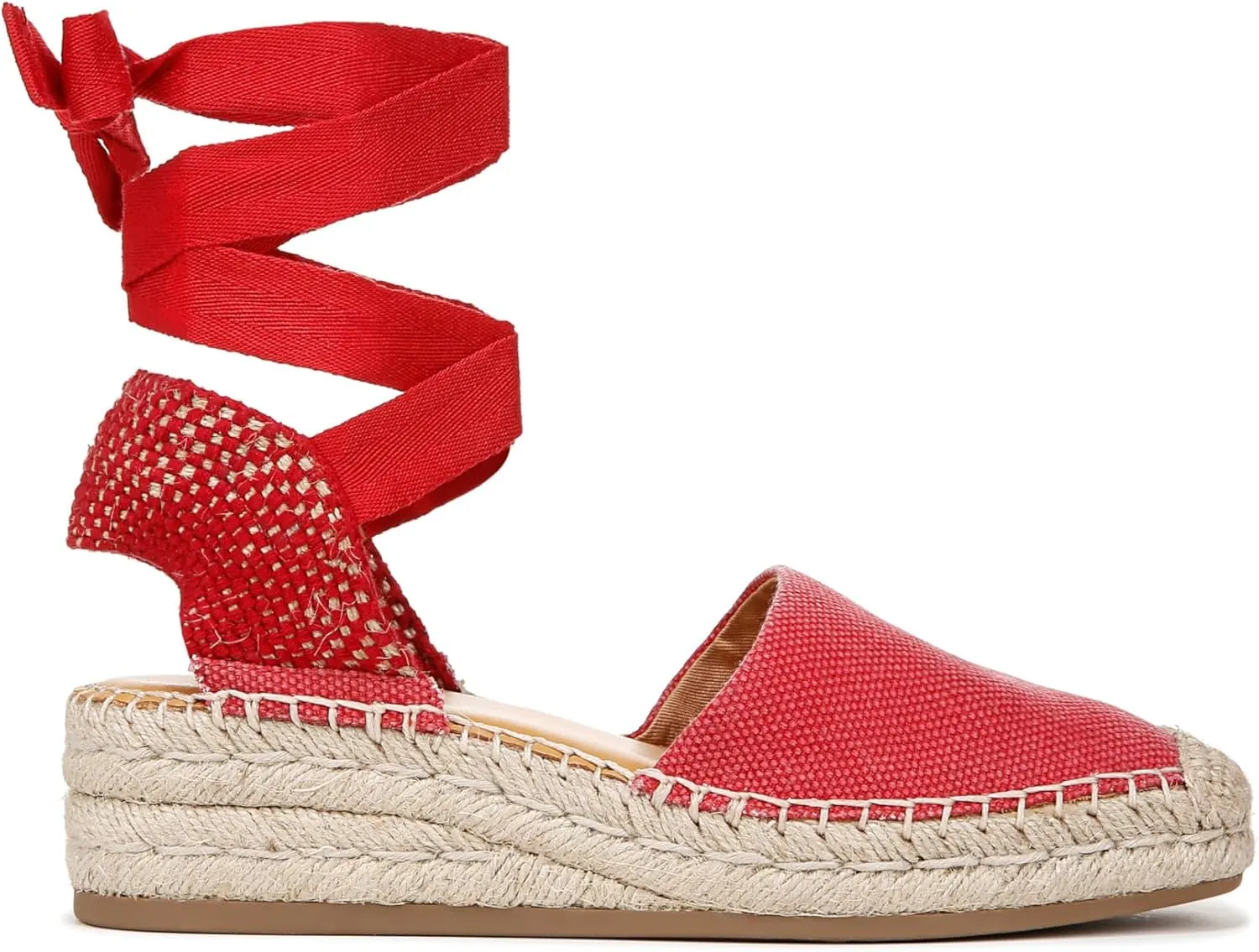 Franco Sarto Women's Britney Ankle Strap Wedge Espadrilles Sandal