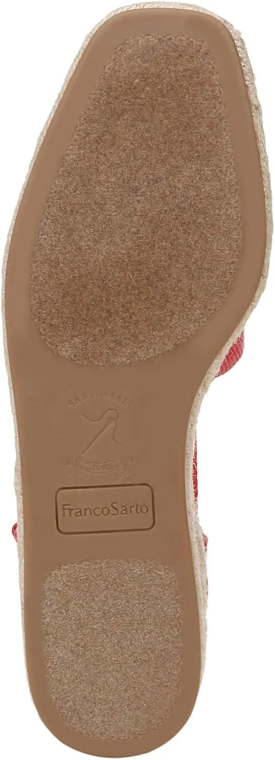 Franco Sarto Women's Britney Ankle Strap Wedge Espadrilles Sandal