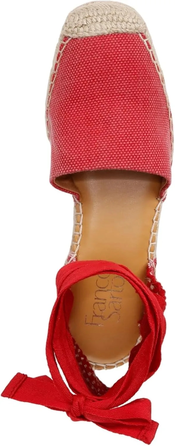 Franco Sarto Women's Britney Ankle Strap Wedge Espadrilles Sandal
