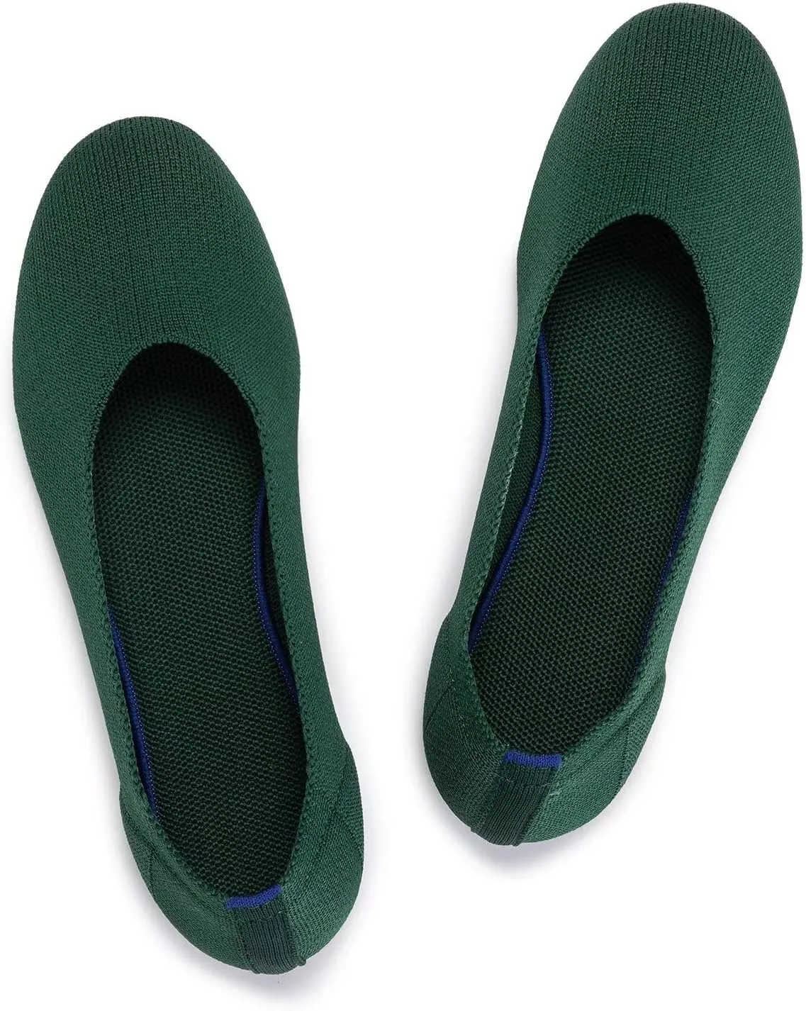 Frank Mully Women’s Ballet Flat Shoes Knit Dress Shoes Round Toe Slip On Ballerina Walking Flats Shoes for Woman Low Wedge Comfort Soft