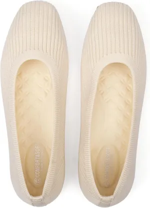Frank Mully Women's Flats Square Toe Flats Comfortable Slip on Washable Ballet Flats Shoes for Women Dressy Work