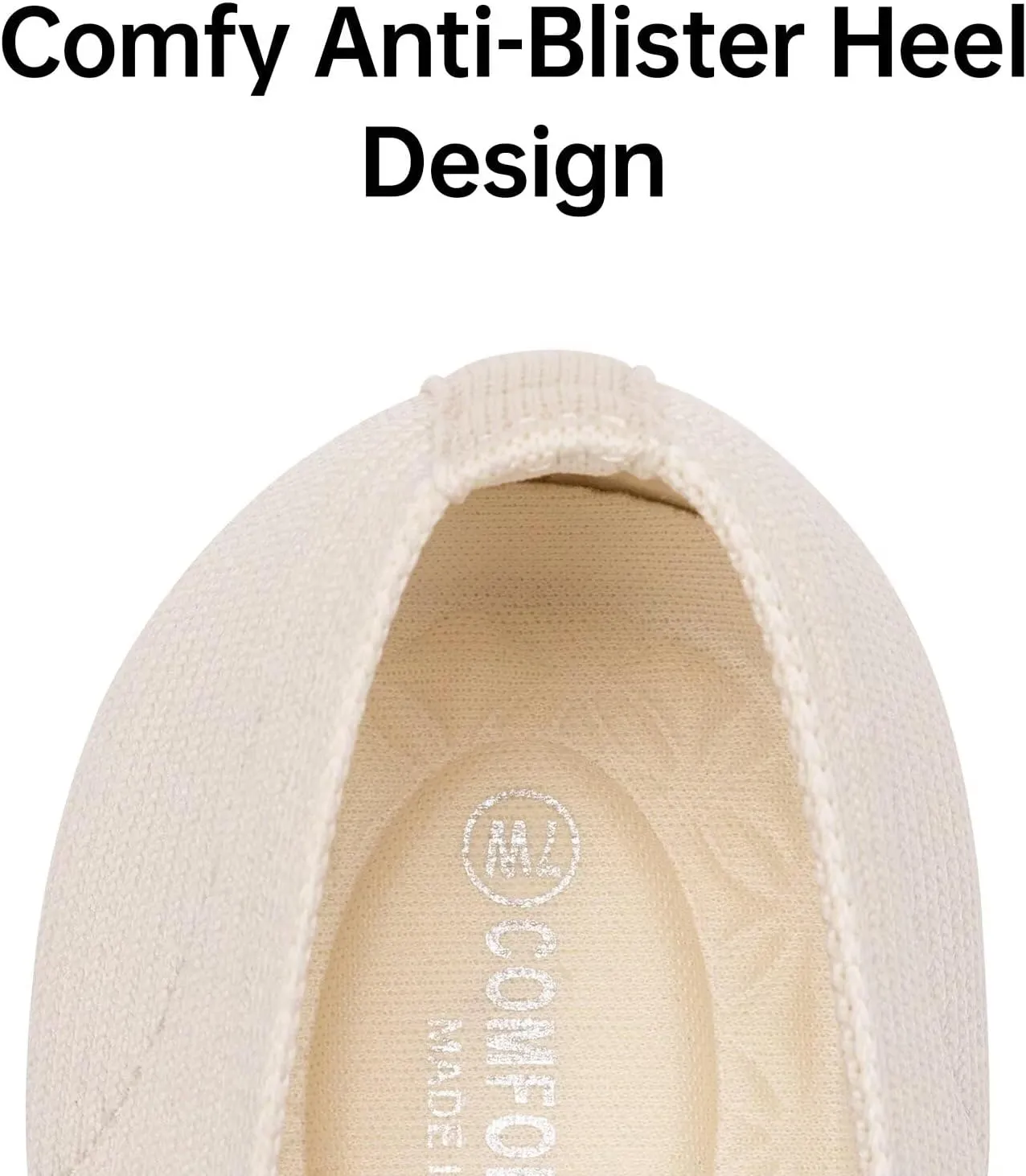 Frank Mully Womens Wide Flat Shoes Square Toe Shoes Knitted Work Flats Comfortable Women Shoes Comfortable Women Shoes