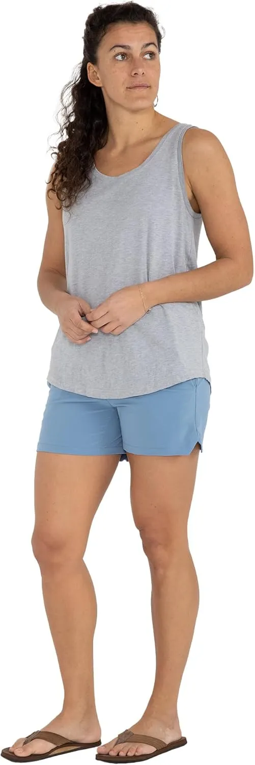 Free Fly Women's Swell Short - Quick-Dry, Moisture-Wicking Shorts with Stretch - Sun Protection UPF 50 