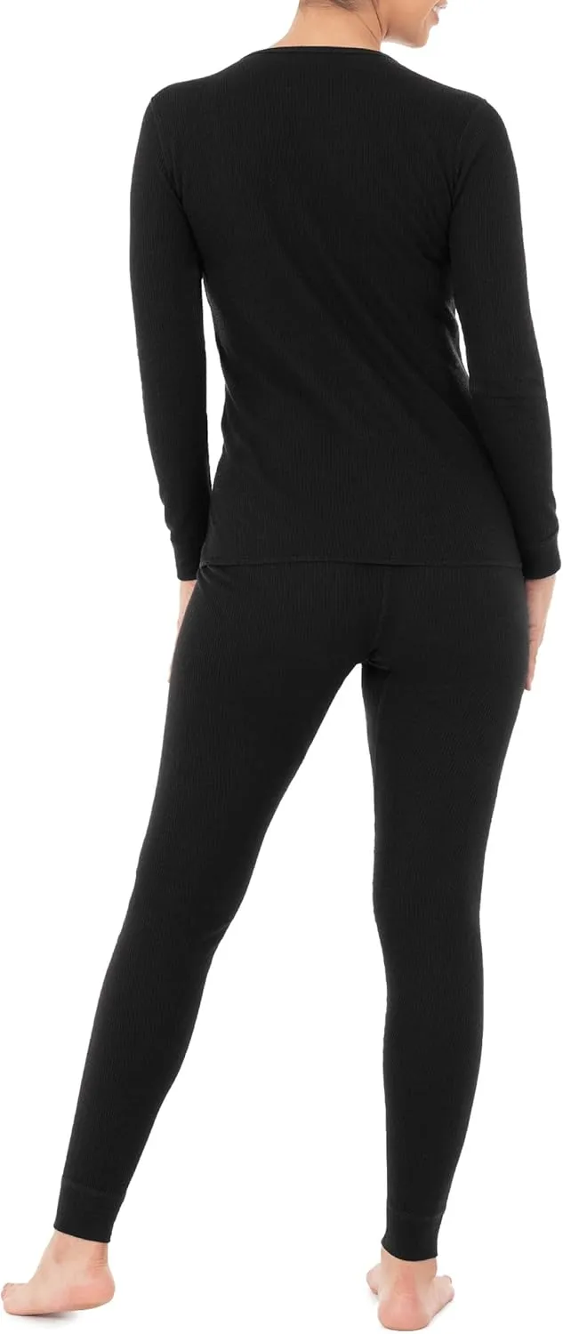 Fruit of the Loom womens Micro Waffle Premium Thermal Set