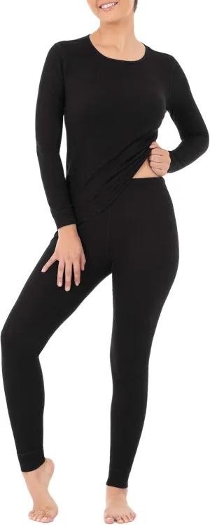 Fruit of the Loom womens Micro Waffle Premium Thermal Set