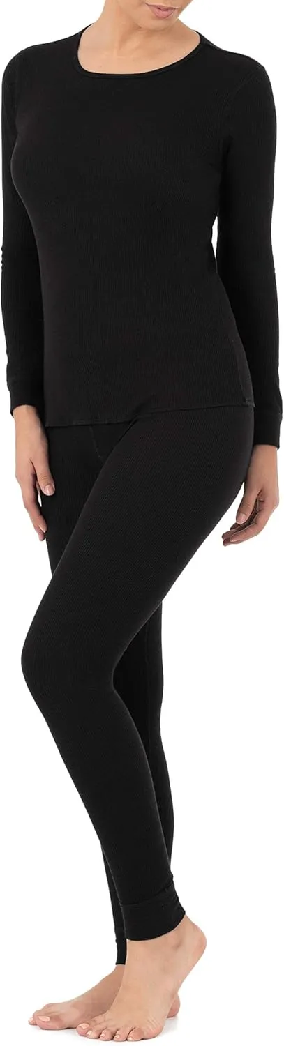 Fruit of the Loom womens Micro Waffle Premium Thermal Set