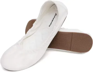 FUNKYMONKEY Women's Ballet Flats Soft Round Toe Comfortable Shoes