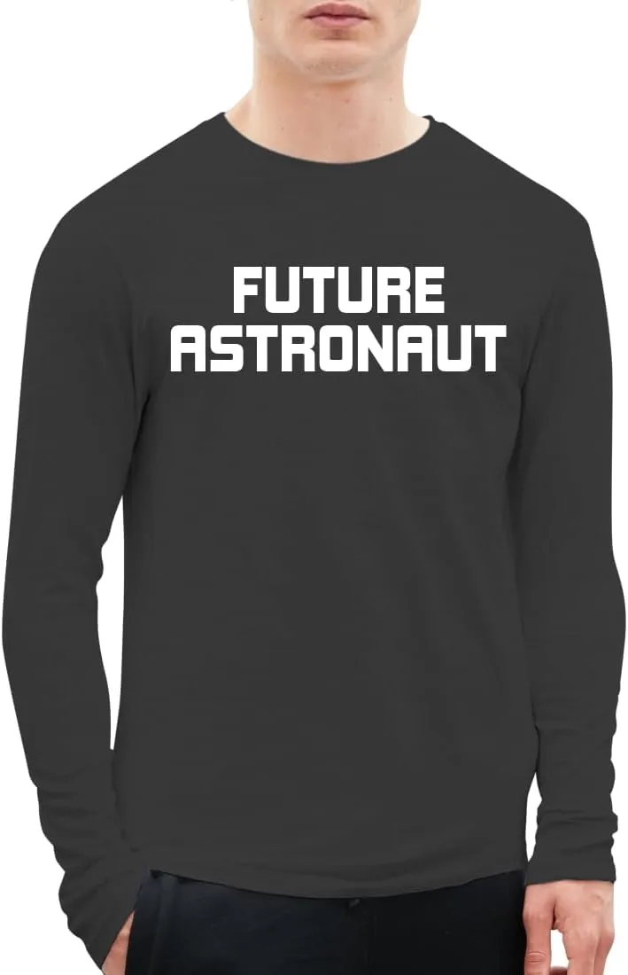 Future Astronaut - A Soft & Comfortable Men's Long Sleeve T-Shirt CP05 Black