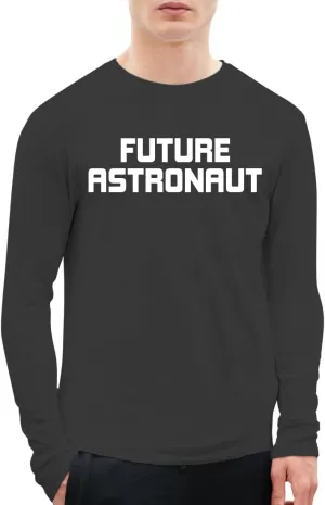 Future Astronaut - A Soft & Comfortable Men's Long Sleeve T-Shirt CP05 Black