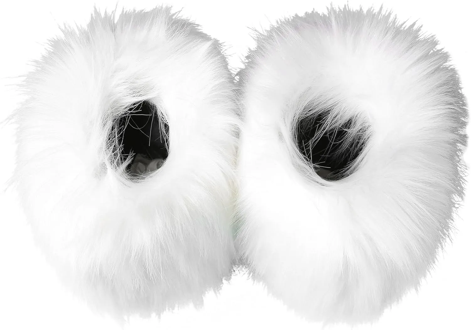 Fuzzy Fluffy Boots for Women Classic Warm Suede Slip On Mid-calf Snow Boot Comfortable Natural Fur Winter Flat Shoes Girl Outdoor Indoor