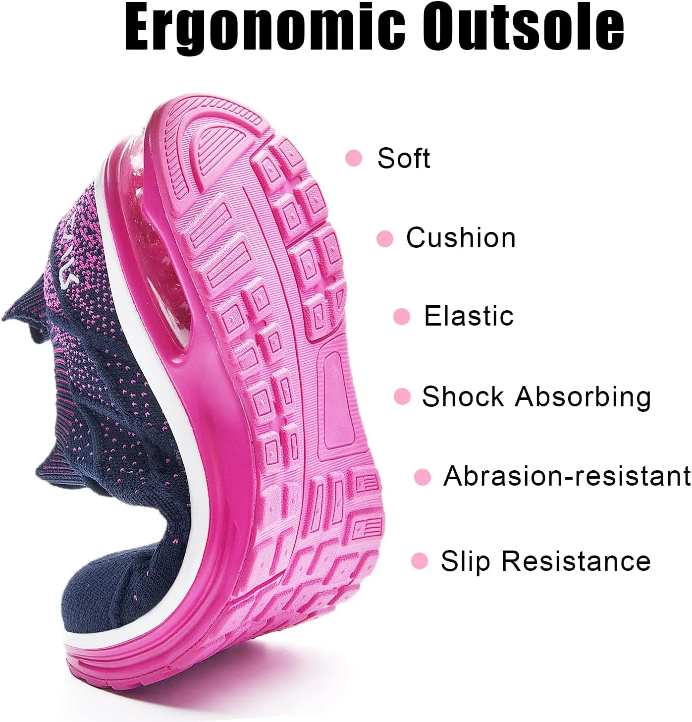 GANNOU Women's Athletic Running Shoes Fashion Sport Gym Jogging Tennis Fitness Sneaker US5.5-11