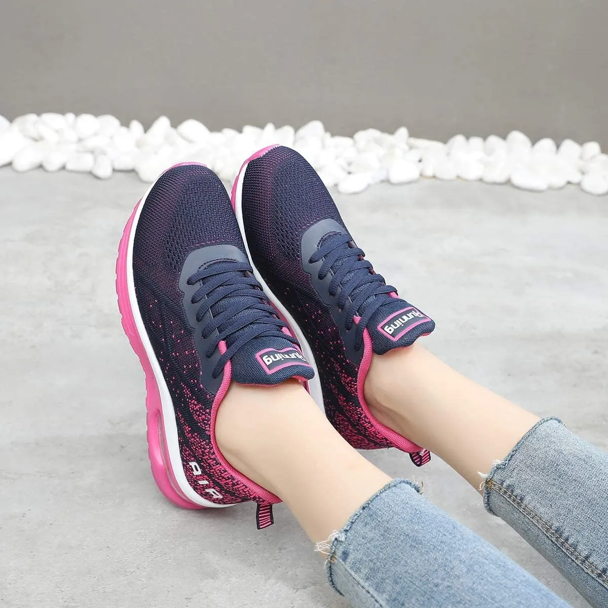 GANNOU Women's Athletic Running Shoes Fashion Sport Gym Jogging Tennis Fitness Sneaker US5.5-11