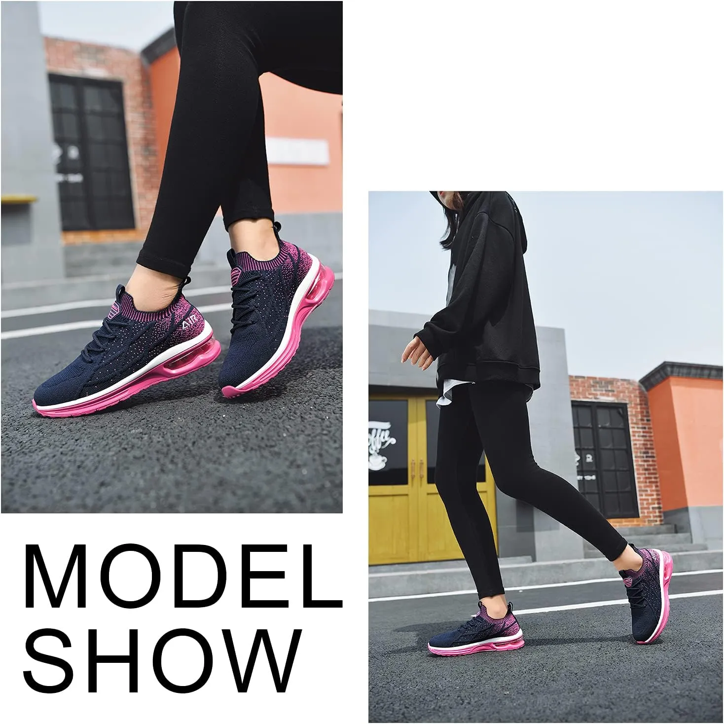 GANNOU Women's Athletic Running Shoes Fashion Sport Gym Jogging Tennis Fitness Sneaker US5.5-11