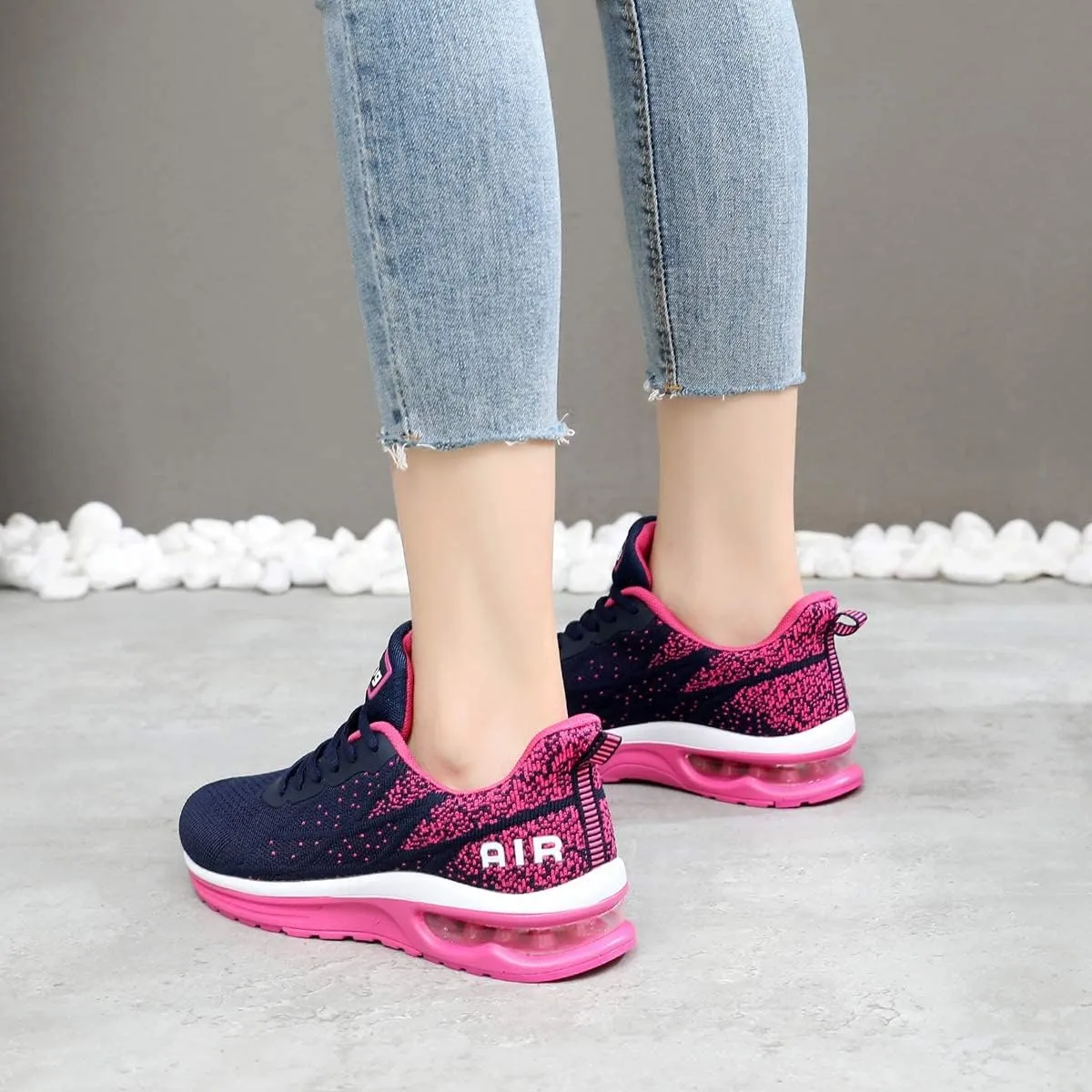 GANNOU Women's Athletic Running Shoes Fashion Sport Gym Jogging Tennis Fitness Sneaker US5.5-11