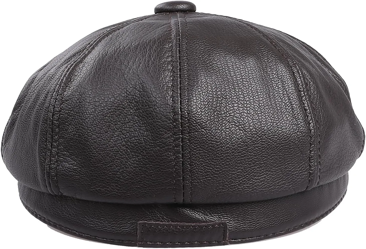Genuine Leather Newsboy Caps for Men, Real Suede Irish Cabbie Driving Ivy Flat Hat