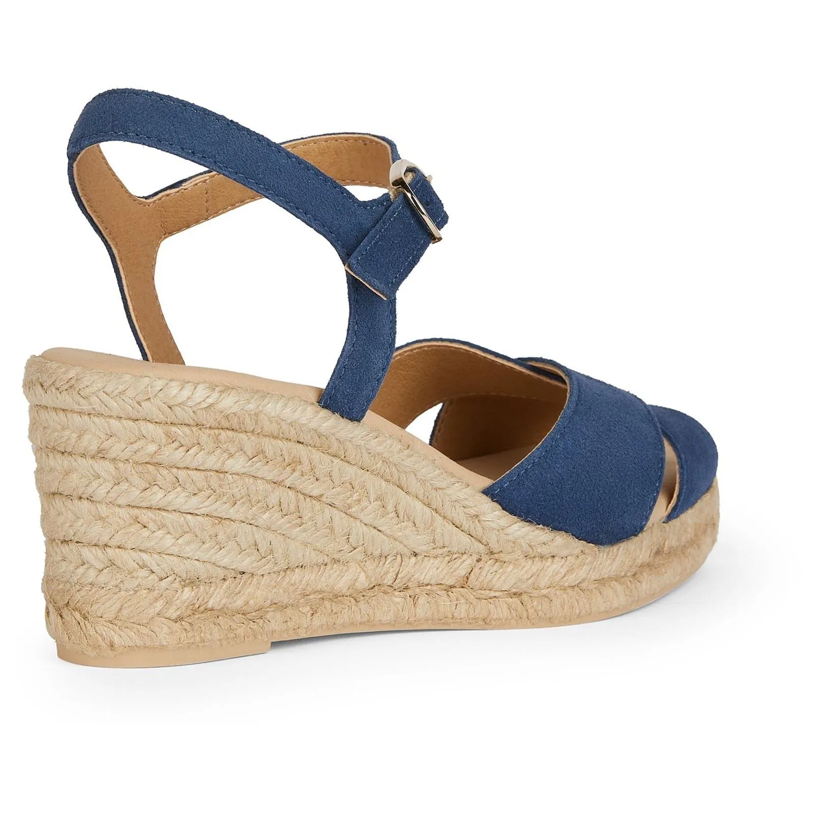Geox D Gelsa Low C Leather Women's Navy Sandals