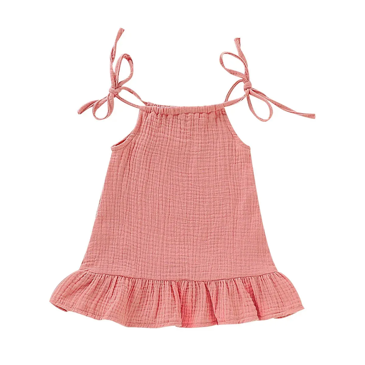 Girl Sleeveless Ruffles Dress