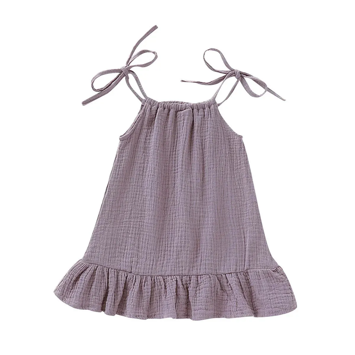 Girl Sleeveless Ruffles Dress