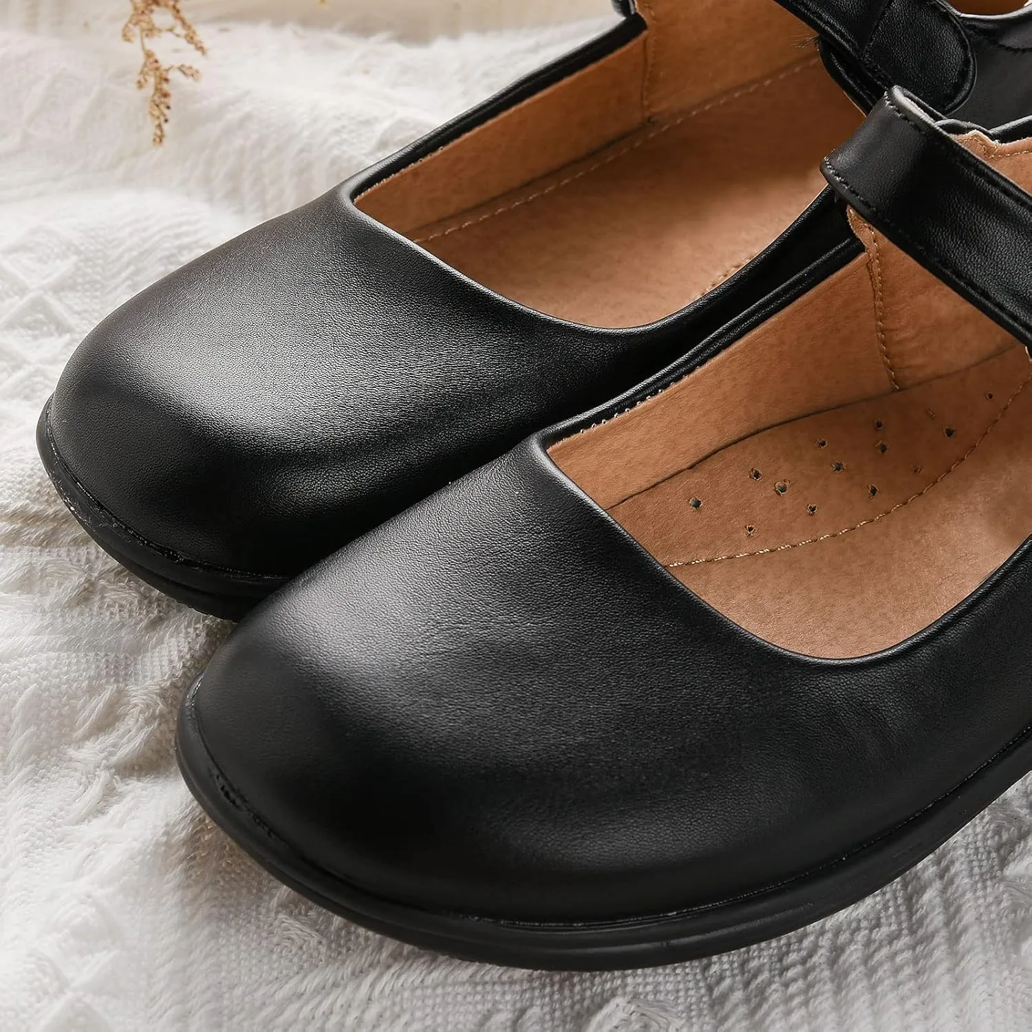 Girls School Uniform Shoes Mary Janes Party Show Dress Flat