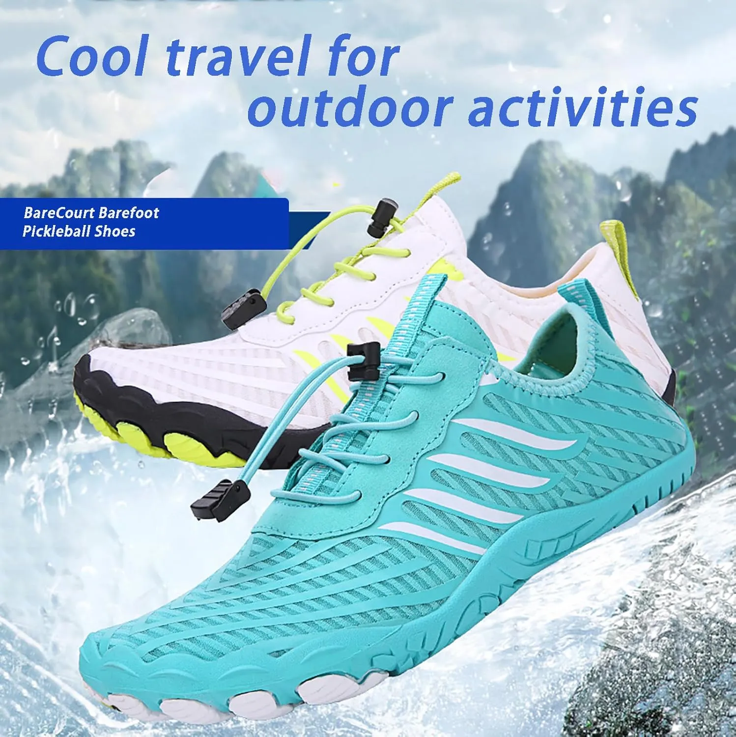 Grounded Footwear for Women Men Neuropathy, 2024 Comfortable Lightweight Non-Slip Barefoot Shoes, Grounding Shoe