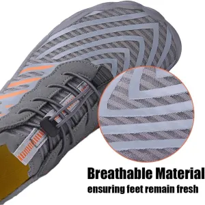 GroundedFootwear for Women Men with Neuropathy, 2025 New Comfortable Lightweight Non-Slip Barefoot Shoes (Blue,8 Women/6 Men)