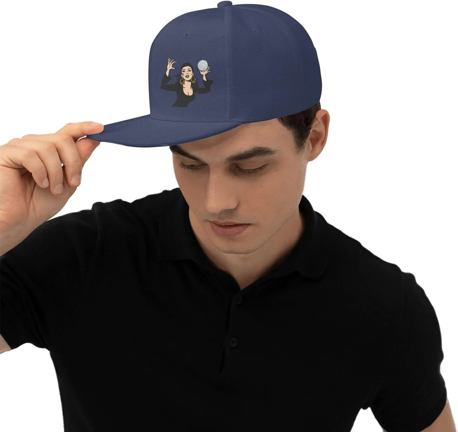 Gypsy Fortune Teller Snapback Hats for Men Women Baseball Cap Flat Bill Brim Hat