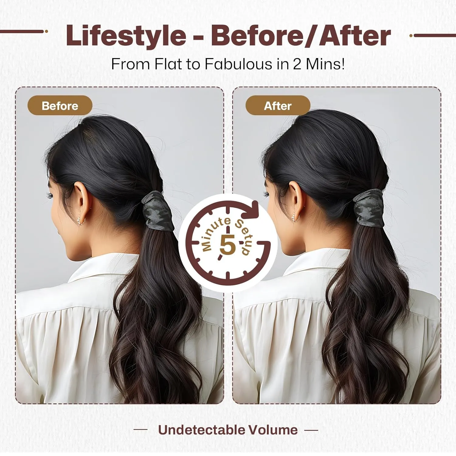 Hair Padding for Updos | Volumizing Hair Donut Bun Maker | Sponge Hair Filler Pads & Undetectable Updo Tool | Includes Bobby Pins, U Shape Hair Pin, Comb and Plastic Clips