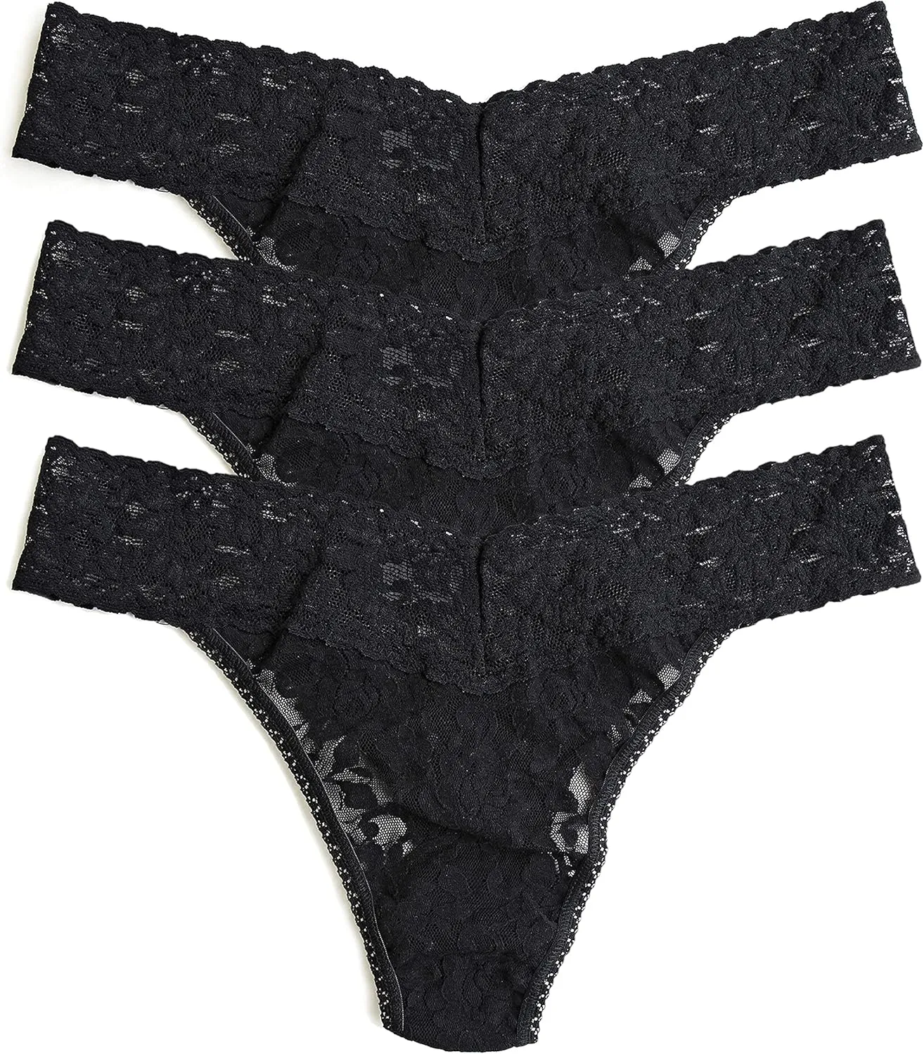 hanky panky, Signature Lace Original Rise Thong 3 Pack, One Size (4-14)