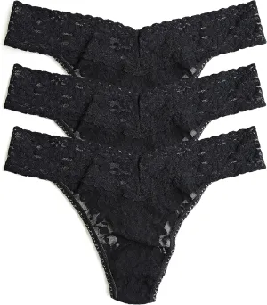 hanky panky, Signature Lace Original Rise Thong 3 Pack, One Size (4-14)