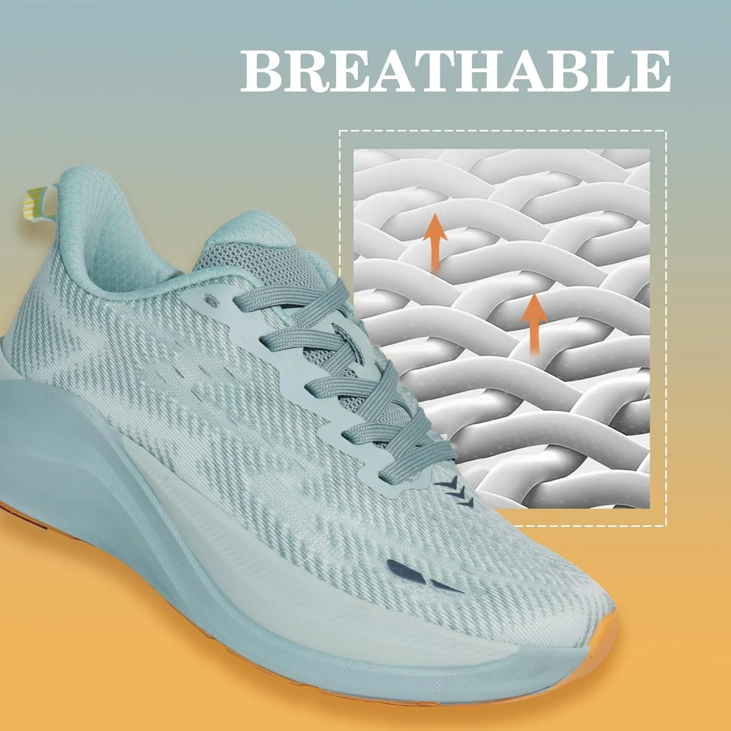Hawkwell Women's Cloud Zero Active Cushion Breathable Tennis Walking Fashion Sneakers Gym Medical Work Shoes