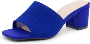 Herstyle Women's Low Heel Slip-On Heeled Mules 2025, Chunky Block Heeled Sandals & Dressy Small Heels, Square Toe | Comfortable Casual Slides for Everyday, Party & Wedding