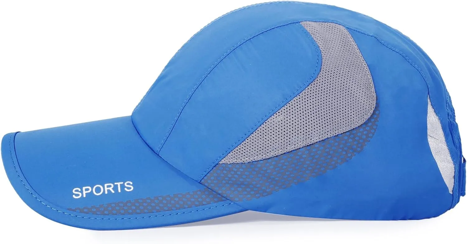 HH HOFNEN Quick Dry Cap Lightweight Running Hats Outdoor Airy Mesh Adjustable Sports Sun Hat UV Protection Hat for Men Women