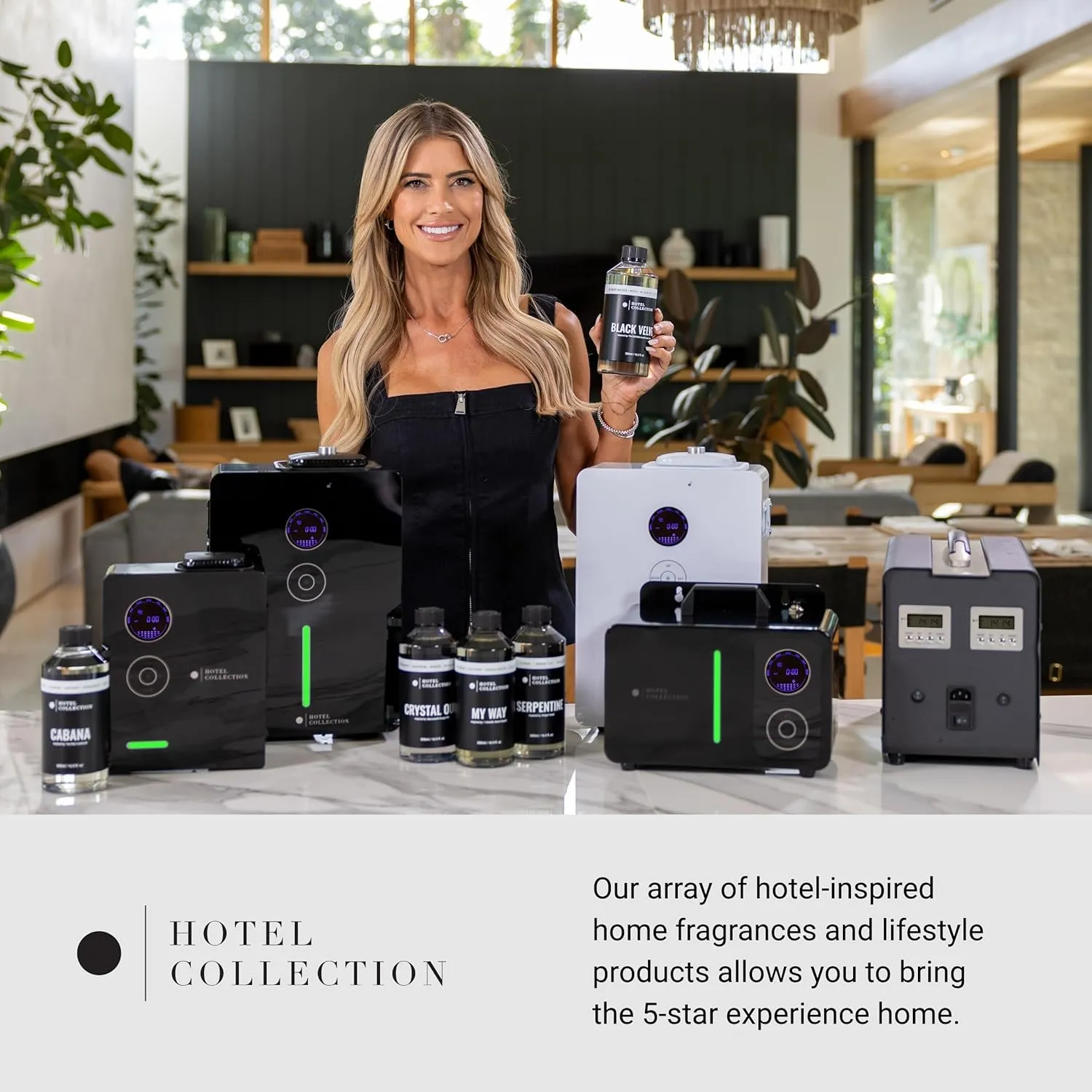 Hotel Collection - Cabana Essential Oil Scent - Luxury Hotel Inspired Aromatherapy Scent Diffuser Oil - Hints of Marine, Bergamont, & Jasmine - for Essential Oil Diffusers - 50mL