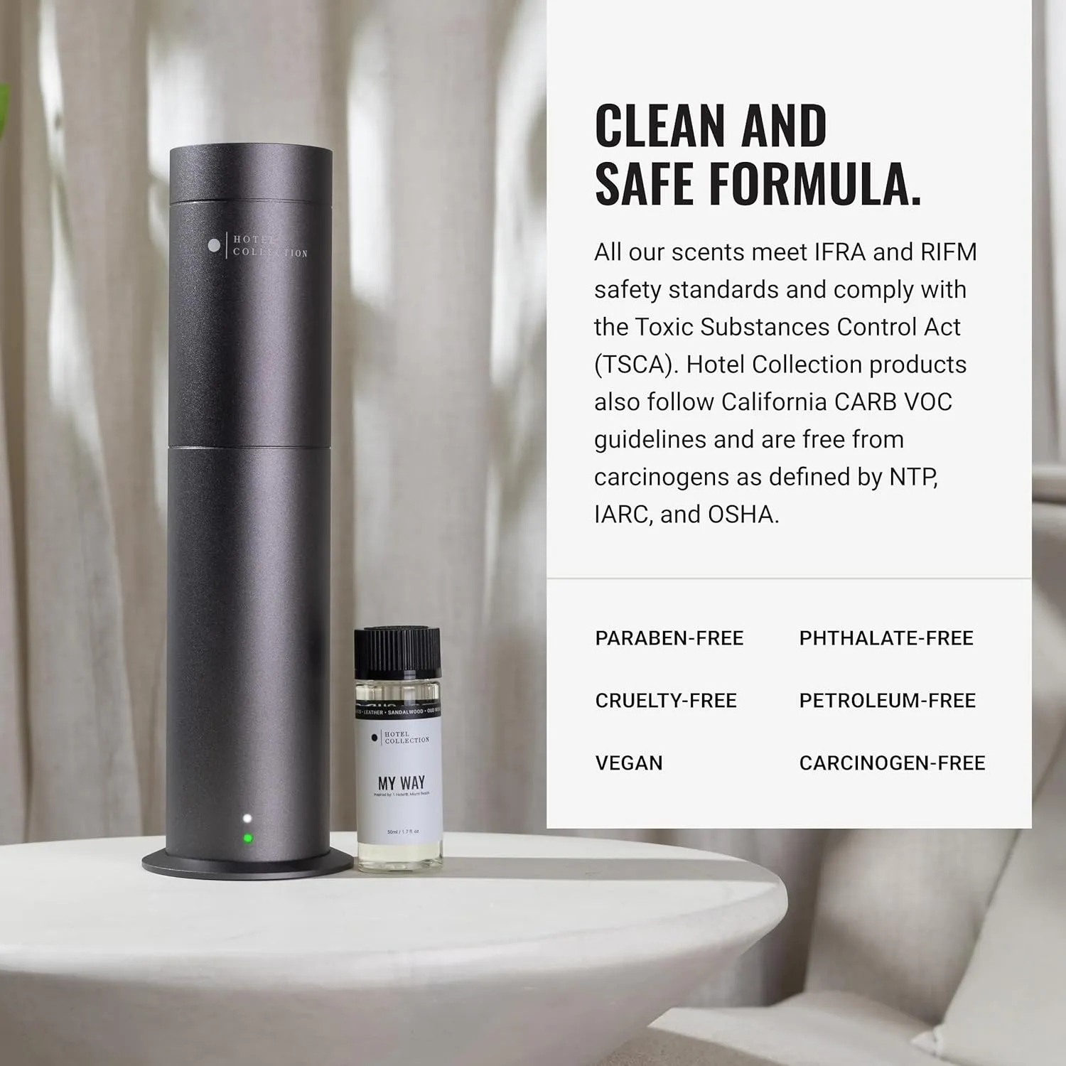 Hotel Collection - Cabana Essential Oil Scent - Luxury Hotel Inspired Aromatherapy Scent Diffuser Oil - Hints of Marine, Bergamont, & Jasmine - for Essential Oil Diffusers - 50mL