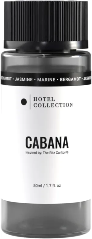 Hotel Collection - Cabana Essential Oil Scent - Luxury Hotel Inspired Aromatherapy Scent Diffuser Oil - Hints of Marine, Bergamont, & Jasmine - for Essential Oil Diffusers - 50mL